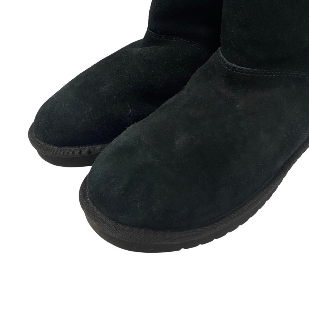 Koolaburra by UGG Women's Jaelyn Mini Black Suede Fur Boots Size 10 - Picture 5 of 16